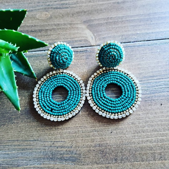 Jewelry - Earrings handmade jewelry style,  green jewelry